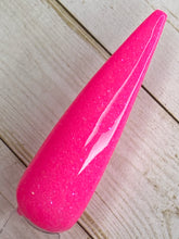 Load image into Gallery viewer, Pinktober-Hot Pink dip power with added blue shimmers and flakes