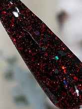Load image into Gallery viewer, Vlad-holographic red and black glitter mix