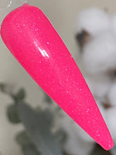 Load image into Gallery viewer, Pinktober-Hot Pink dip power with added blue shimmers and flakes