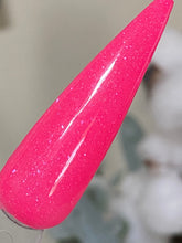 Load image into Gallery viewer, Pinktober-Hot Pink dip power with added blue shimmers and flakes