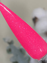 Load image into Gallery viewer, Pinktober-Hot Pink dip power with added blue shimmers and flakes
