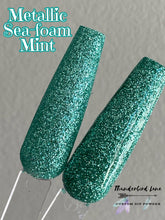 Load image into Gallery viewer, Metallic Sea-foam Mint