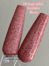 Load image into Gallery viewer, Holographic Golden Rose