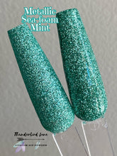 Load image into Gallery viewer, Metallic Sea-foam Mint