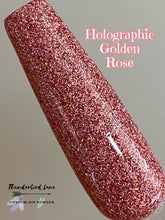 Load image into Gallery viewer, Holographic Golden Rose