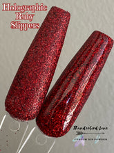 Load image into Gallery viewer, Holographic Ruby Slippers