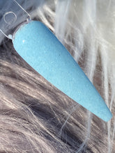 Load image into Gallery viewer, #blankstares is a pale icy blue with icy blue sparkles throughout.