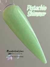 Load image into Gallery viewer, Pistachio shimmer dip powder