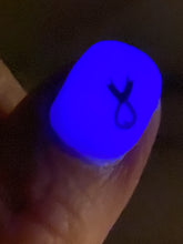 Load image into Gallery viewer, White Out Purple/Blue Glow