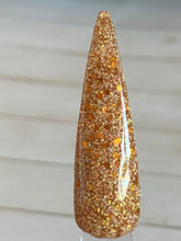 Load image into Gallery viewer, Country Dijon- Matte ivory and white fine glitter with holographic golden honey colored fine and small chunky glitter