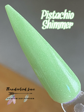 Load image into Gallery viewer, Pistachio shimmer dip powder
