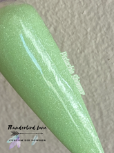 Load image into Gallery viewer, Pistachio shimmer dip powder