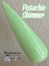 Load image into Gallery viewer, Pistachio shimmer dip powder