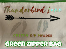 Load image into Gallery viewer, Green Zipper Bag