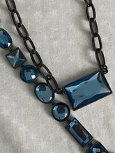 Load image into Gallery viewer, Lia Sophia Blue Crystal Necklace and Bracelet Set
