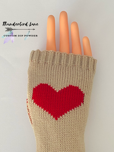heart nailfie sleeve/glove