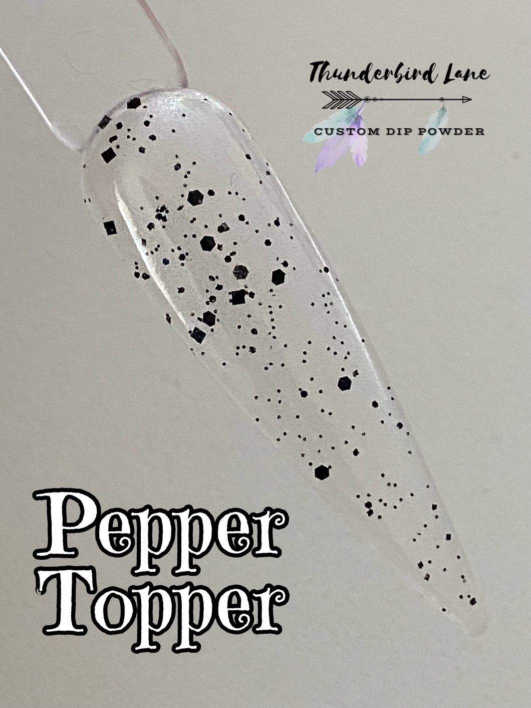 Pepper Glitter Topper