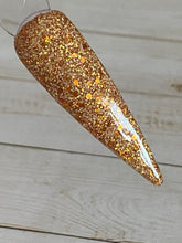 Load image into Gallery viewer, Country Dijon- Matte ivory and white fine glitter with holographic golden honey colored fine and small chunky glitter
