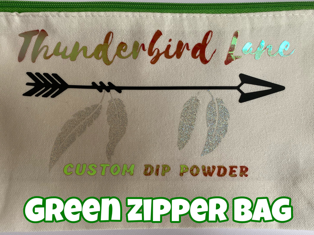 Green Zipper Bag